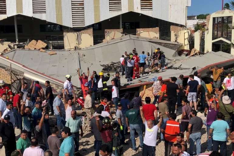 Ten Dead and Dozens Injured as Church Roof Collapses in Ciudad Madero, Mexico